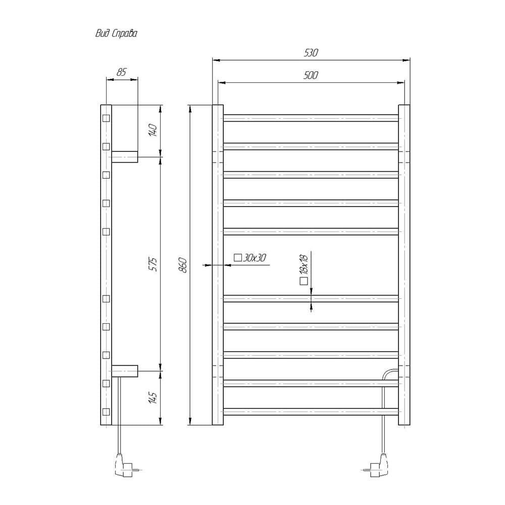 Квадро DMT 109-S П10 53x86 BOX EK R