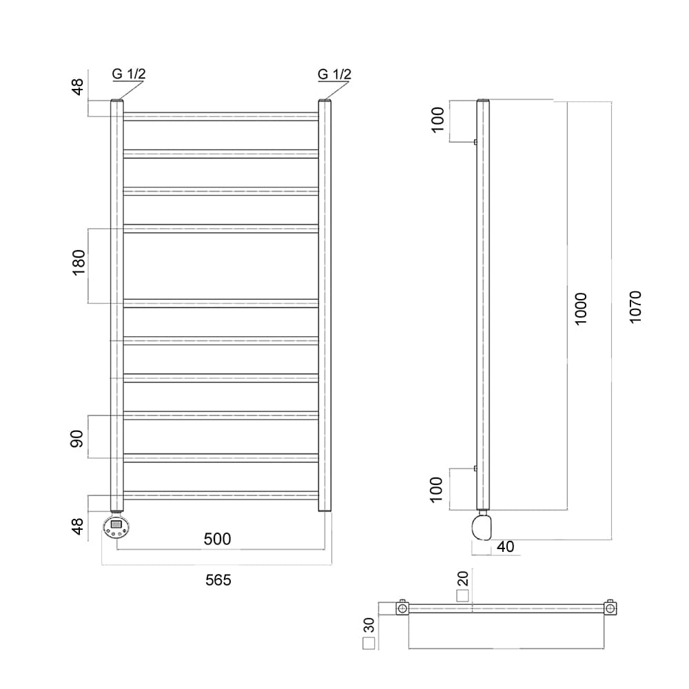 Квадро П10 500х1000 EL