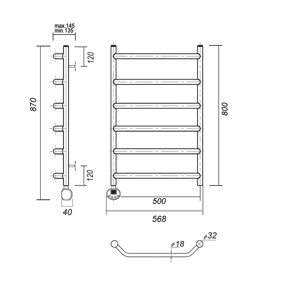 Лаура П6 500x800 EL золото