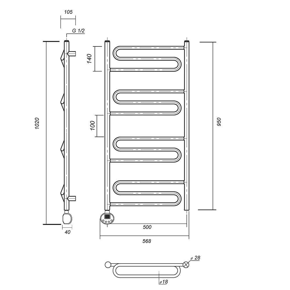 Офелия П12 500x950 EL АБР